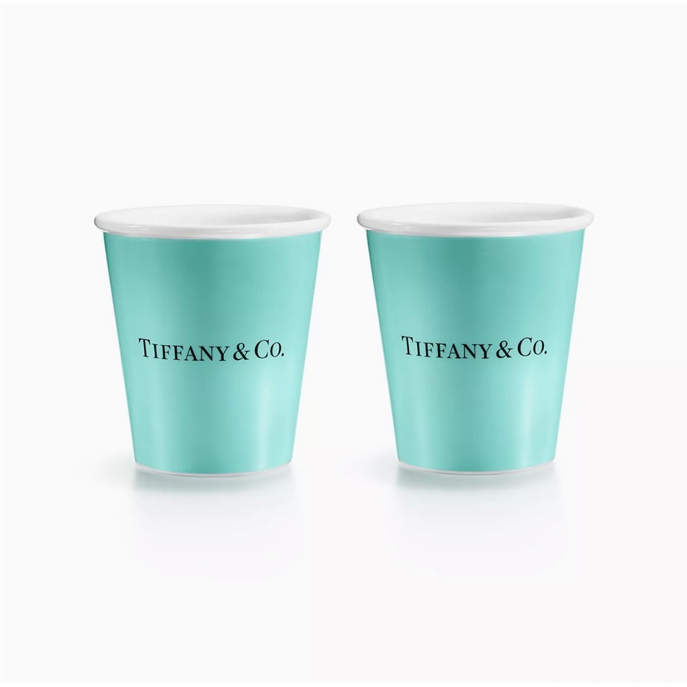Tiffany & Co. Bone China Cups (Pair)